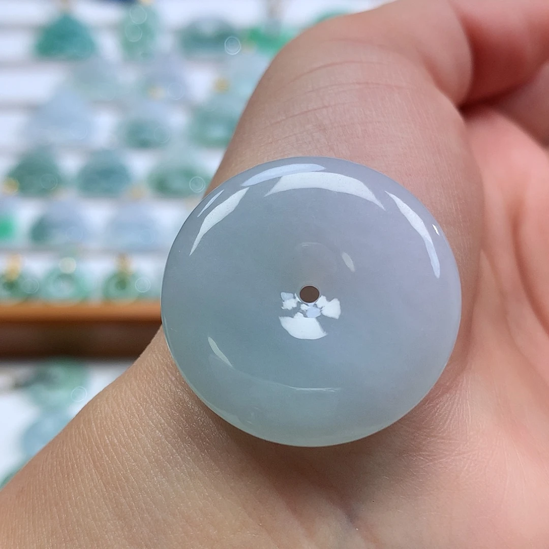 翡翠未镶嵌吊坠(不含链)30.7-5.5