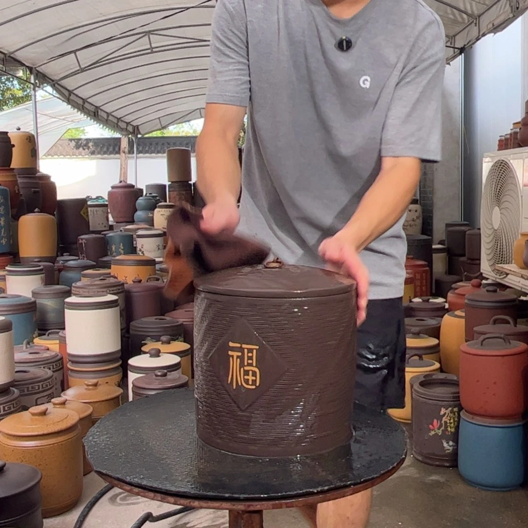 紫砂茶叶罐8 饼茶叶罐