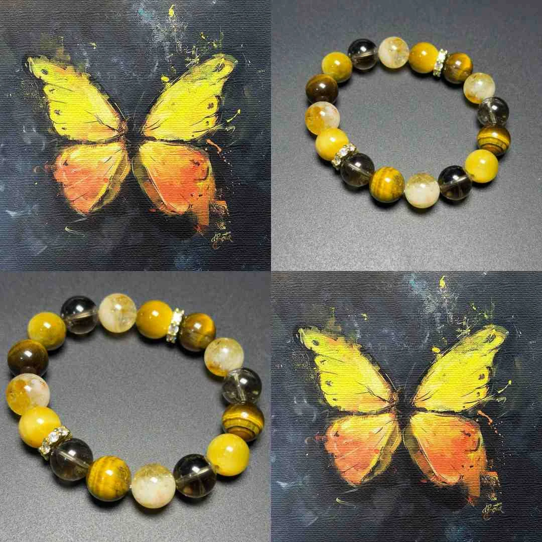 （限2条）【虎塔茶辉】小火山金霸diy设计手串