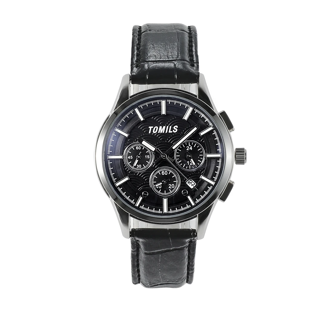 TOMILS/陀米仕锐速系列石英情侣防水真皮表带时尚防刮正品商务