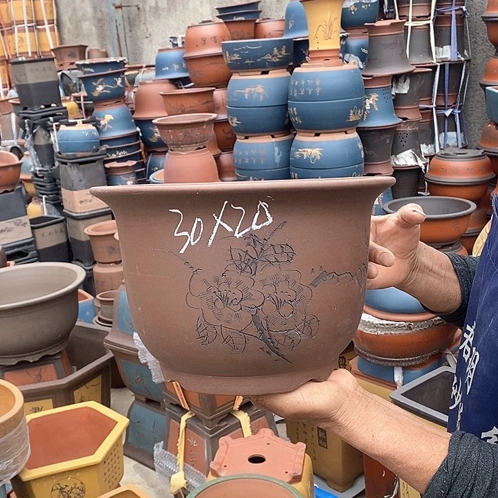 紫砂花盆紫砂花盆