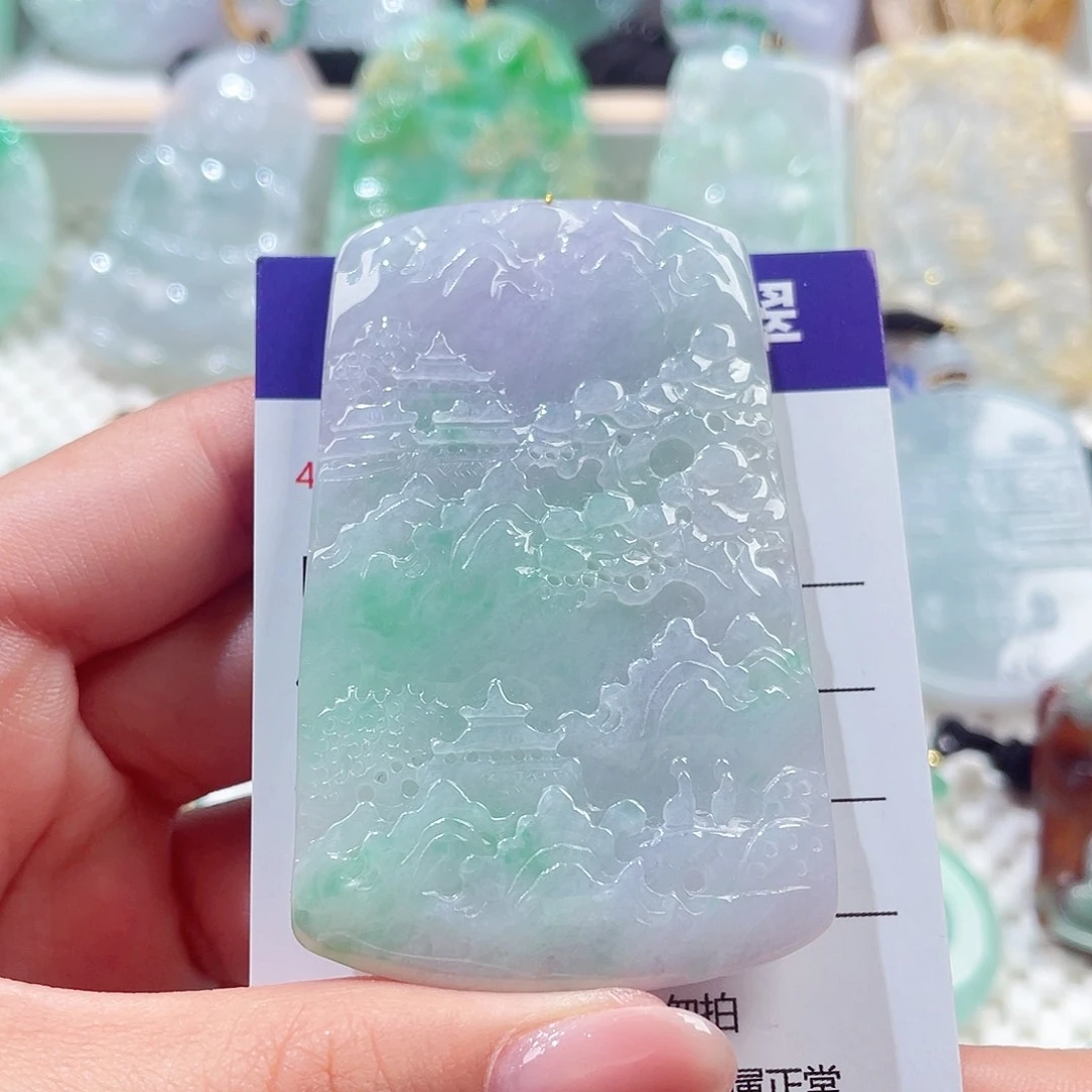 颈饰未镶嵌翡翠山水