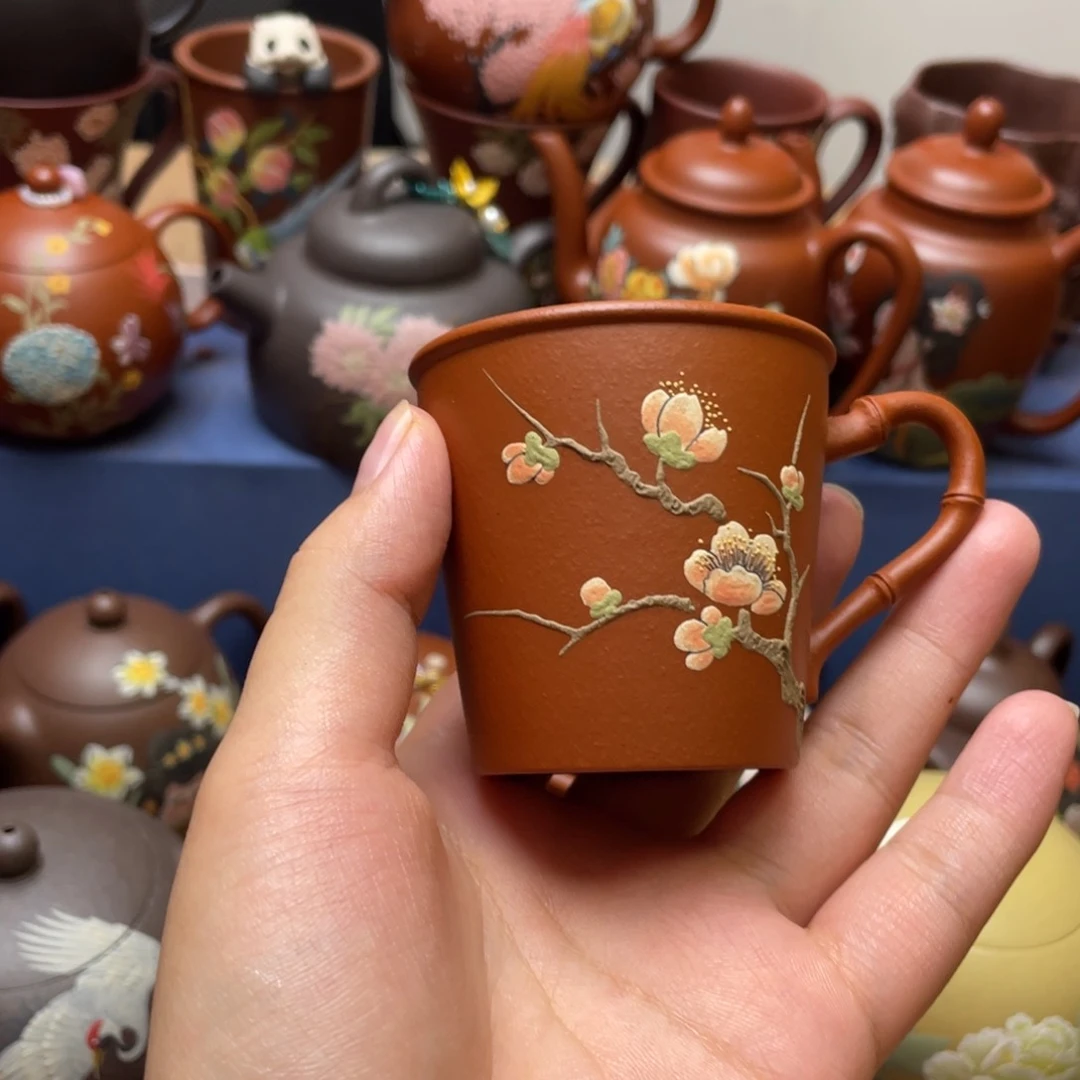 茶杯紫泥紫砂主人杯80cc