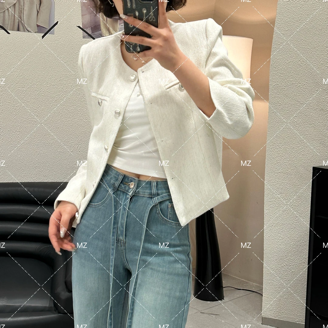 小香风气质简约短外套A732