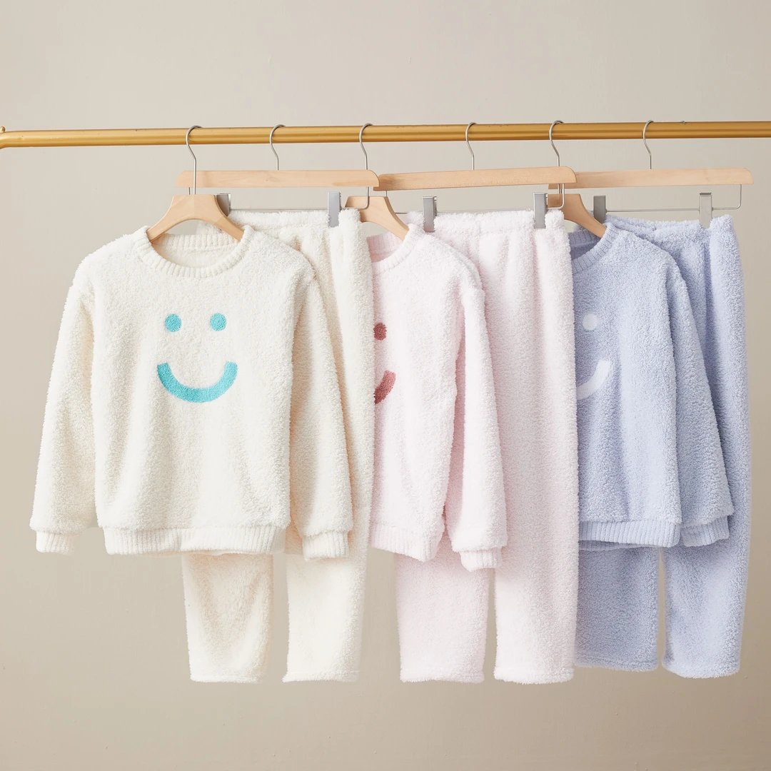 特！厚实篷松！高克重！  软绵棉笑脸款家居服套装 H4885 F455