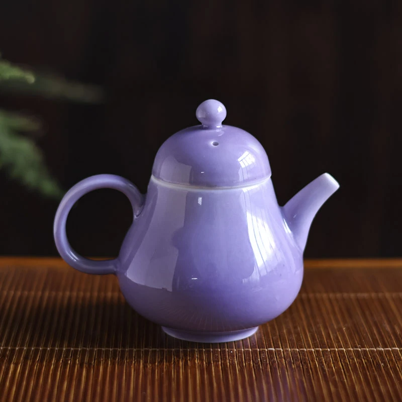 阿茶  幻紫-梨壶陶瓷茶壶（Q4688）