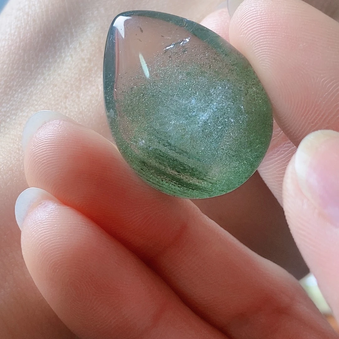 颈饰未镶嵌水晶星光绿幽灵