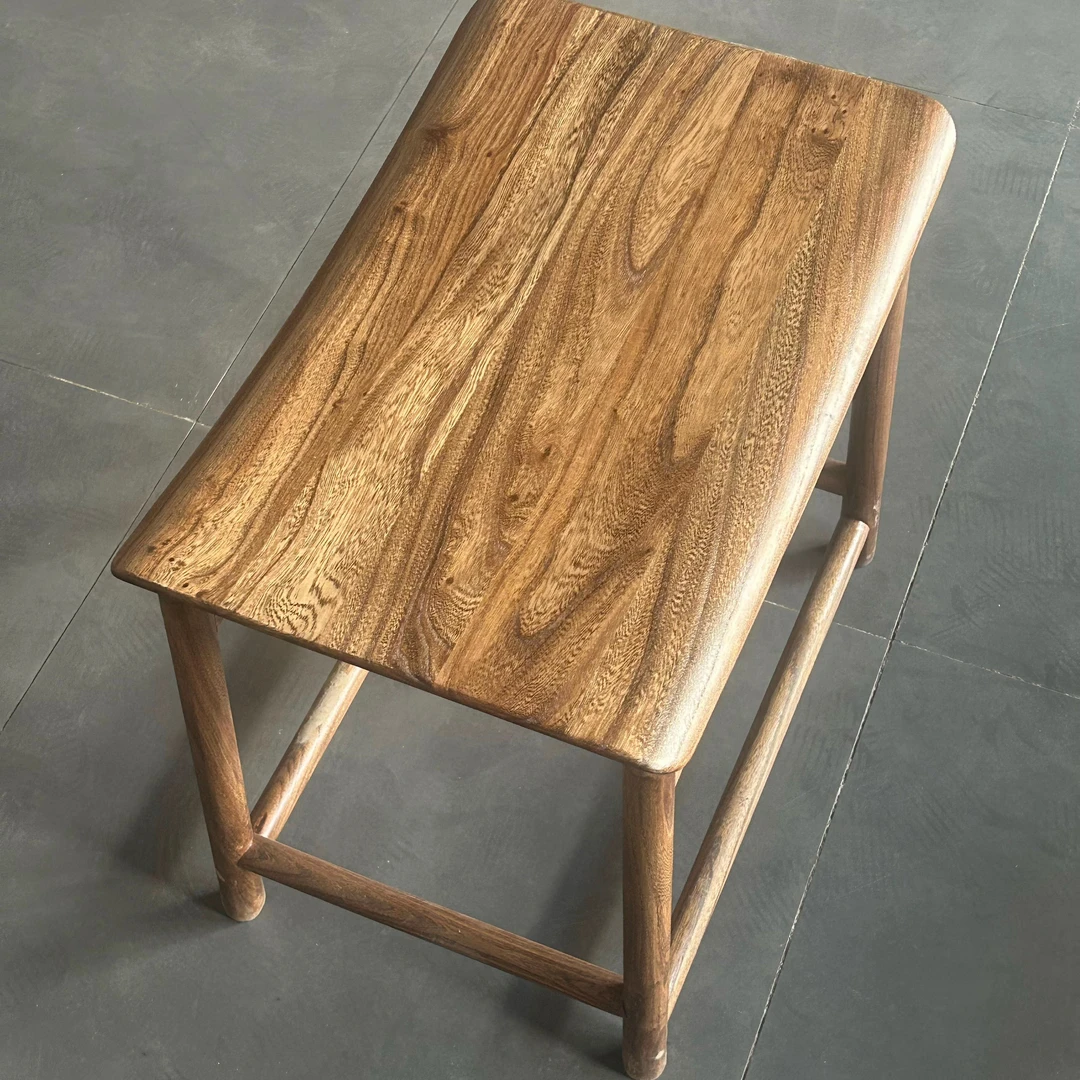 榆木客人位凳子元宝凳子实木矮凳北方老榆木凳子