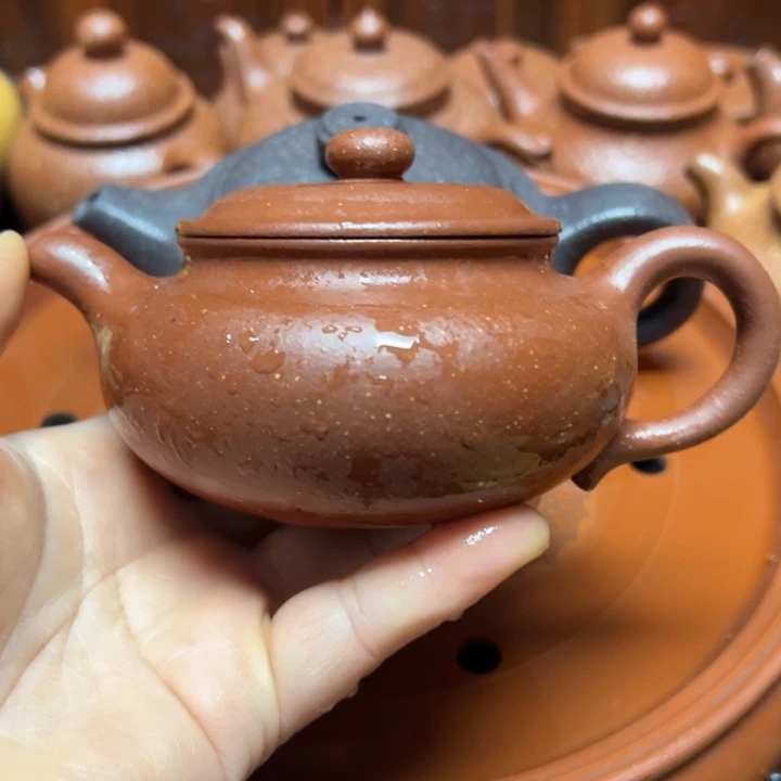 茶壶紫砂宜兴原矿红降坡
