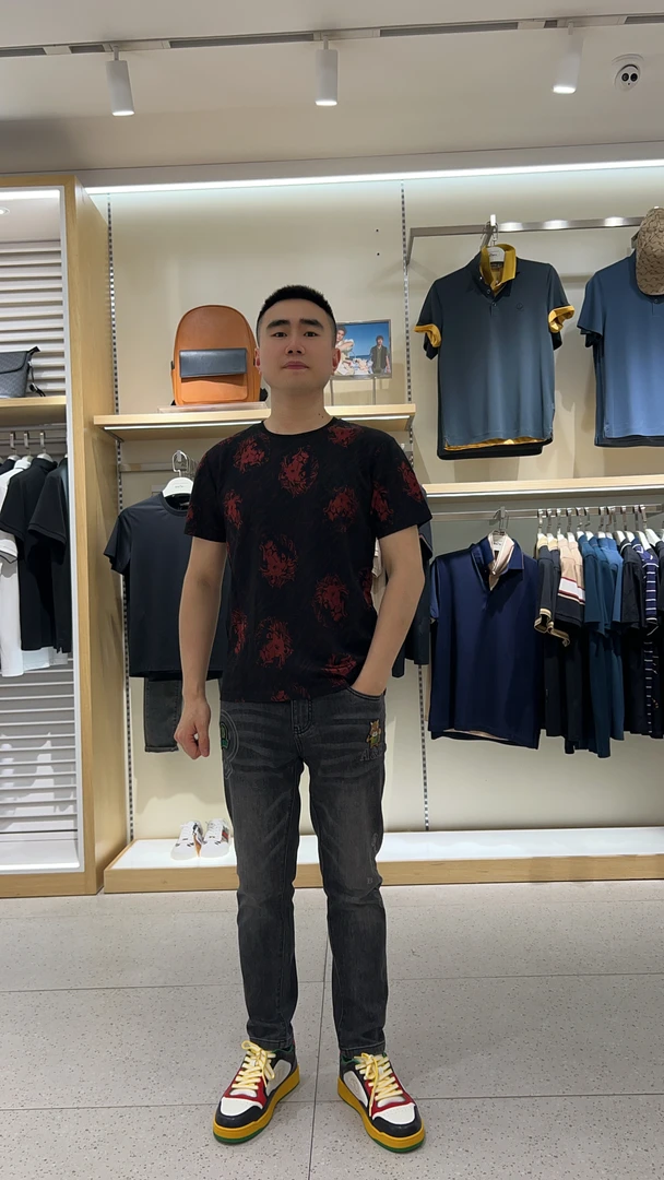 实体店好品质专柜男士短袖体恤