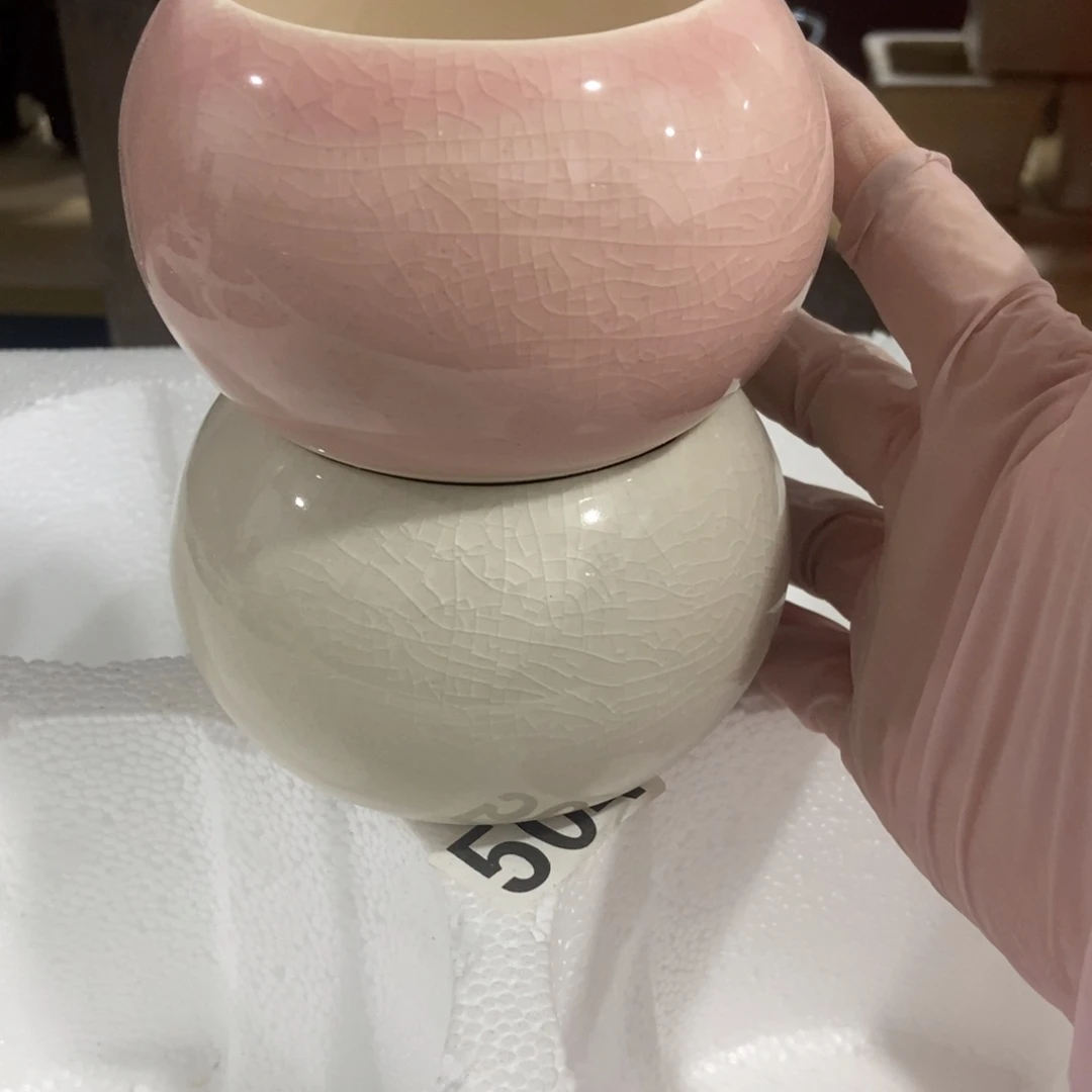 红陶高温陶瓷花盆