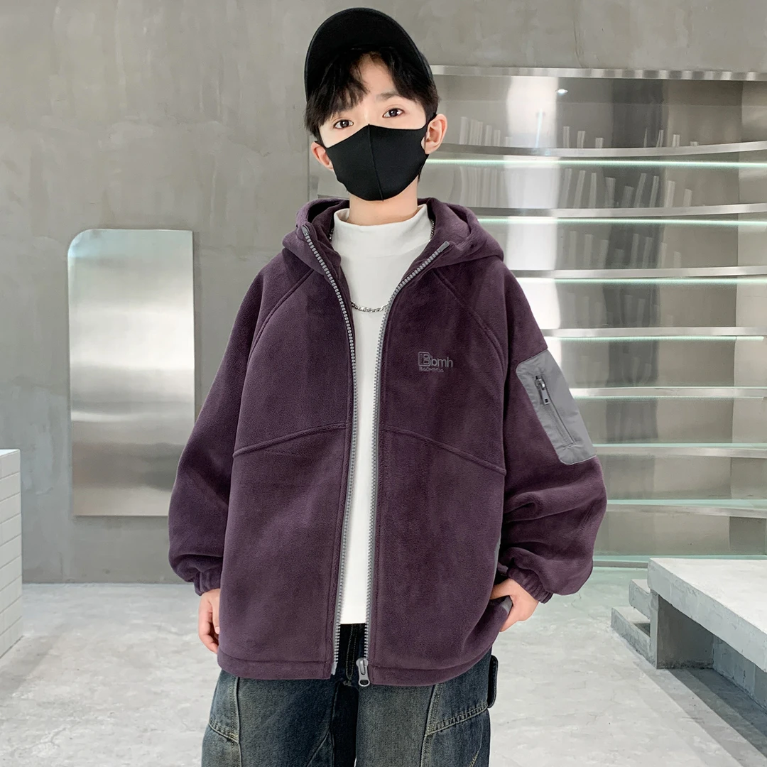 儿童装男童秋冬款奥粒绒加厚外套2025新款男孩夹棉衣服冬季洋气潮