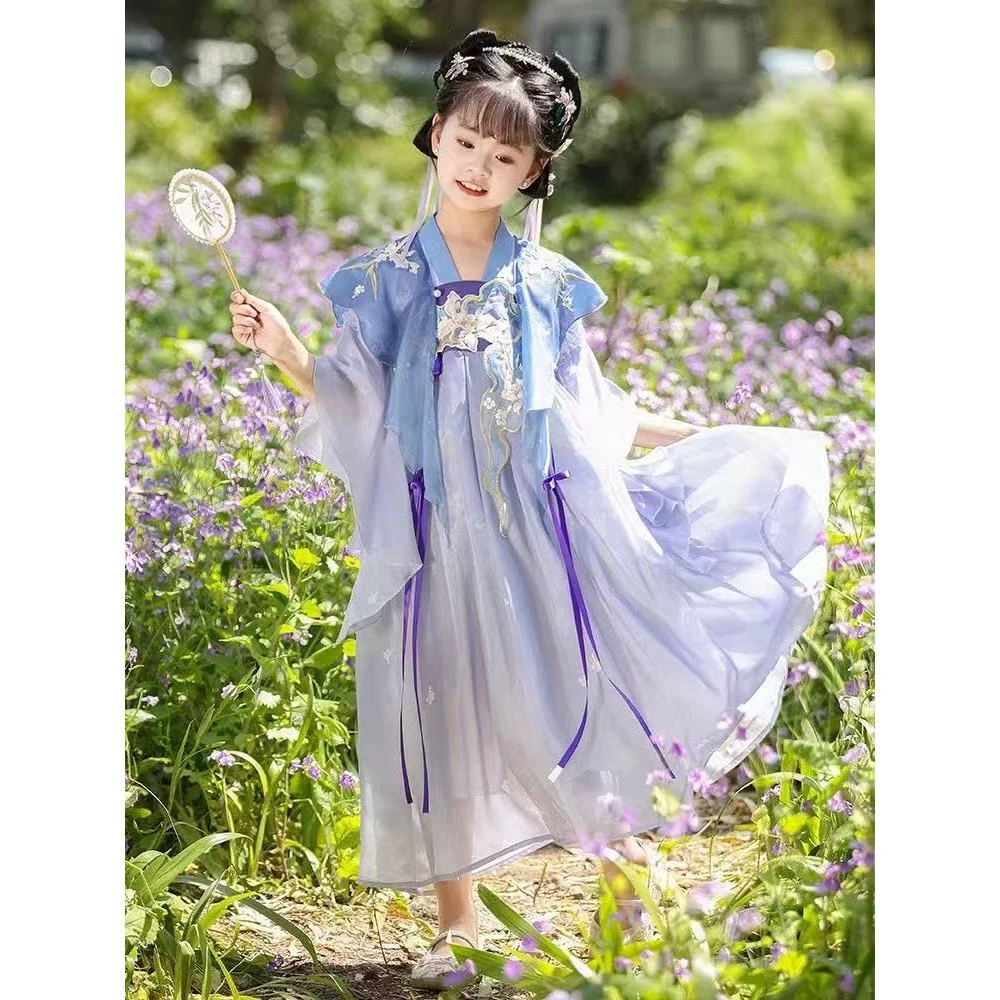 【万物生】国风系列女童重工裙子