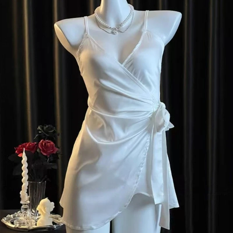 【晖梦优选】一片式夏季镂空性感成人简约睡裙设计感睡衣女款爆款