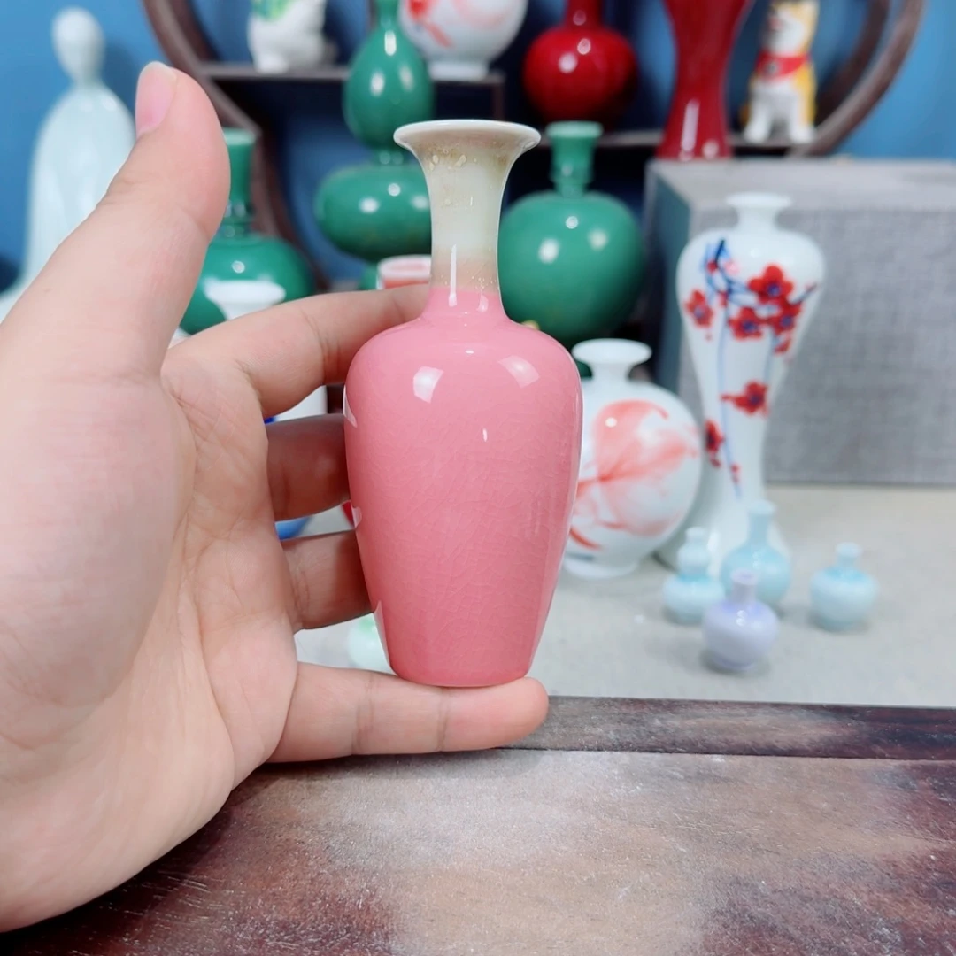 陶瓷手工小花器摆件