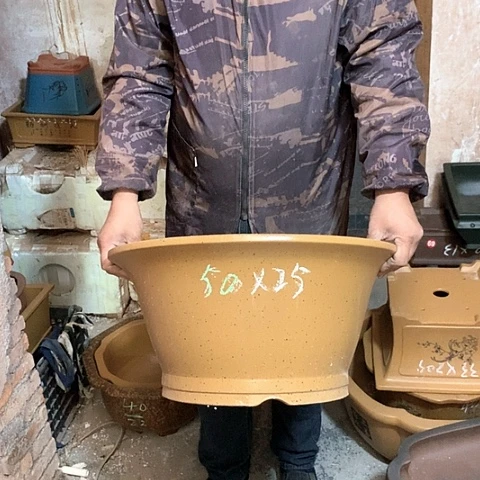 紫砂花盆手工制作