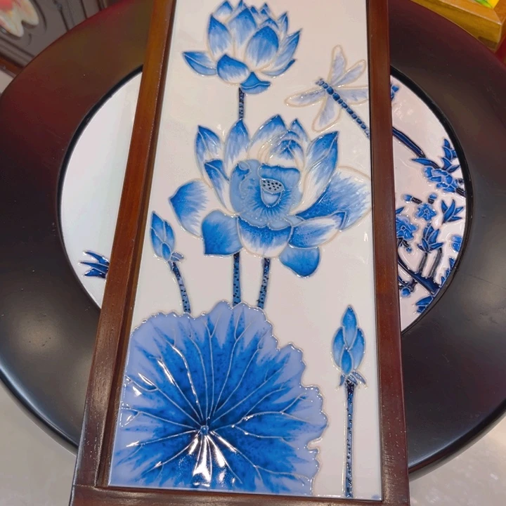 一体款瓷板画艺术作品