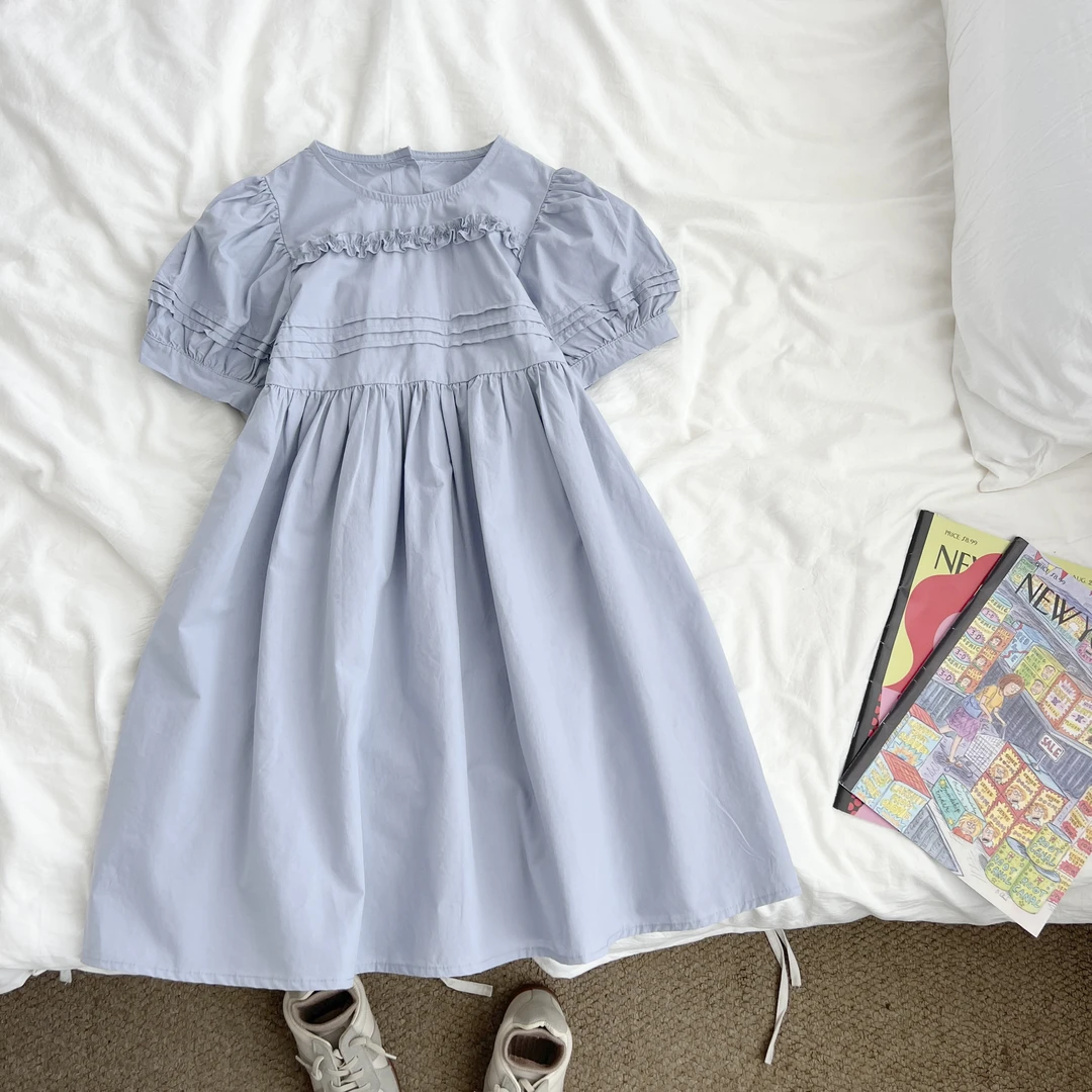 （现货）女童夏季短袖连衣裙韩版薄款小女孩棉布公主裙YYQXW55261