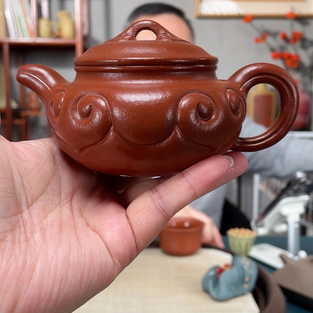 朱泥茶壶仿古如意