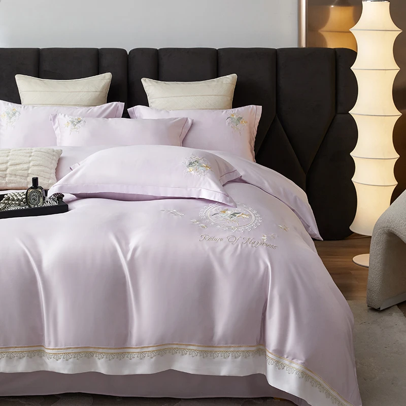 289   繁花似锦紫天丝夏被四件套