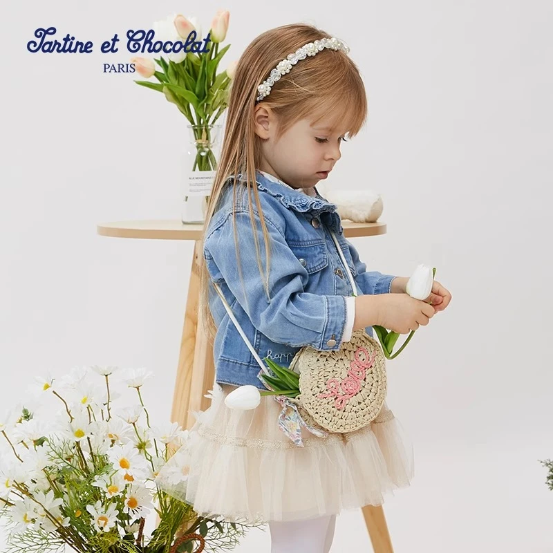 TC法国巧克力童装女童包包儿童斜挎小圆包CIAKCS342B