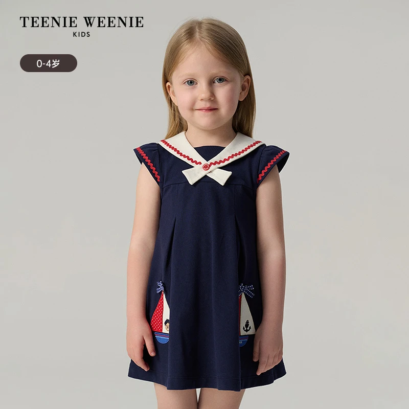 TeenieWeenieBaby小熊童装25夏季海军风水手领连衣裙T0OM256564I