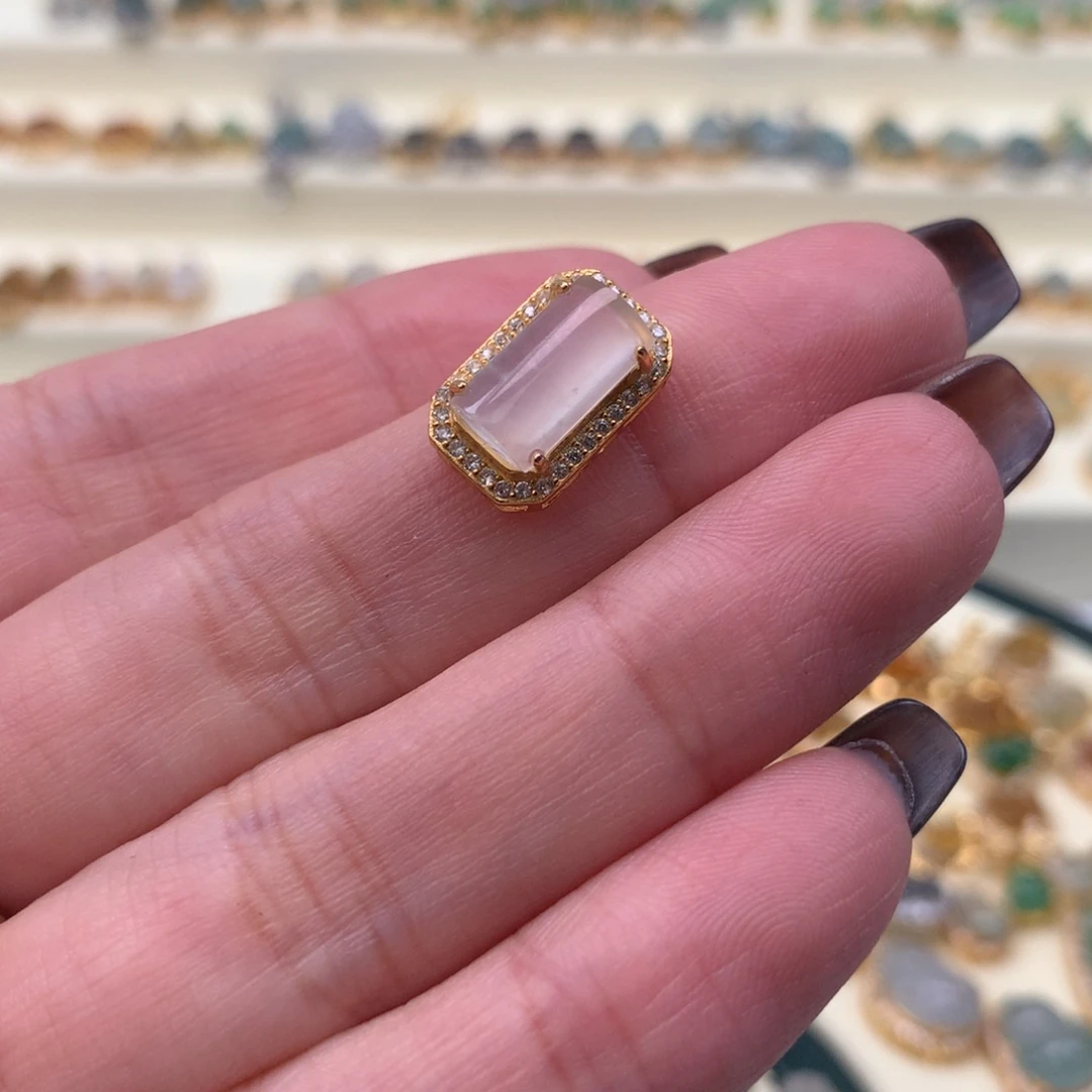 翡翠银S925镶嵌颈饰