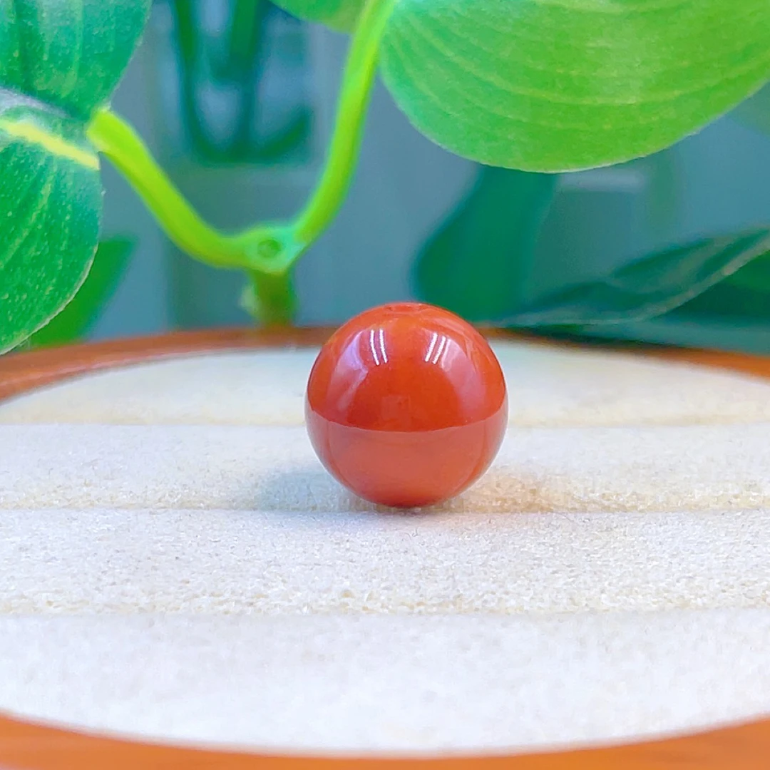 [云景南红工厂】火焰红圆珠12mm 一颗（直播间介绍为准）