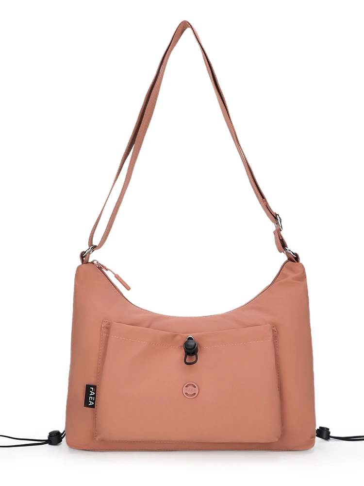 秋冬季编织防水字母拉链单肩包运动轻便潮流