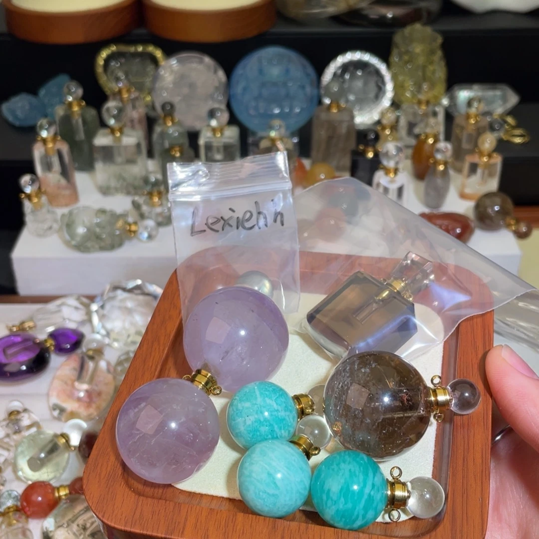 L***h水晶颈饰未镶嵌天然水晶吊坠413