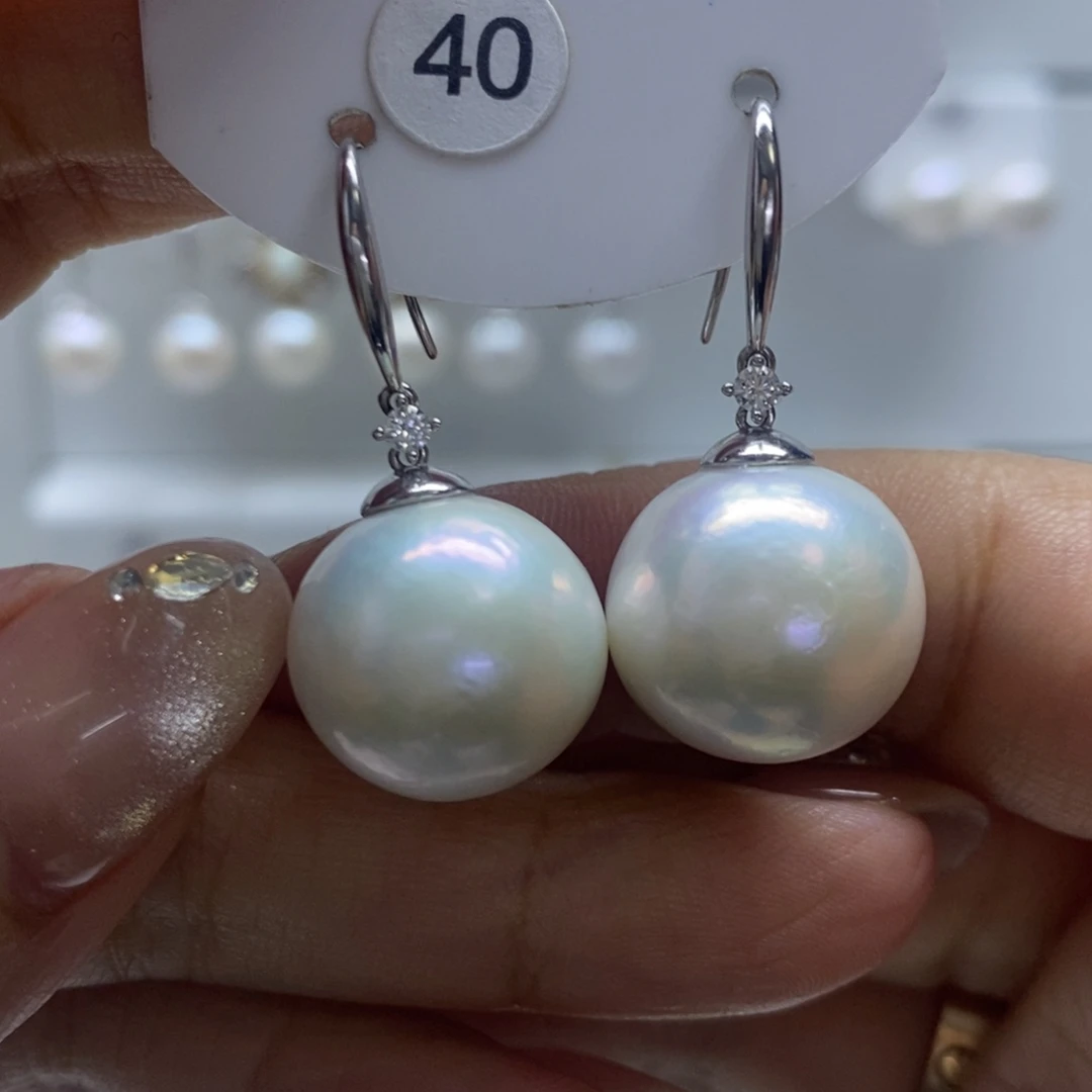 耳饰淡水珍珠银S925镶嵌