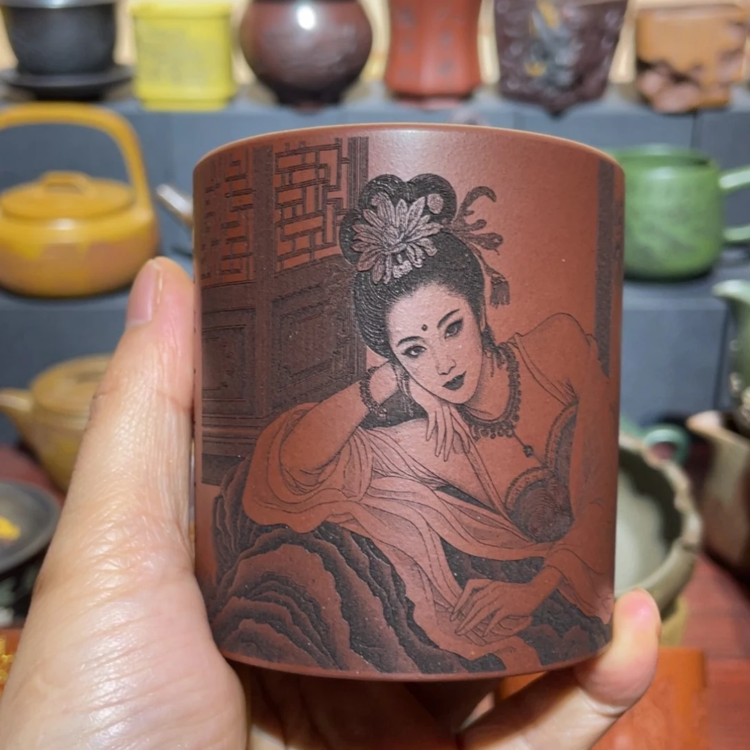 原矿紫砂手工主人杯