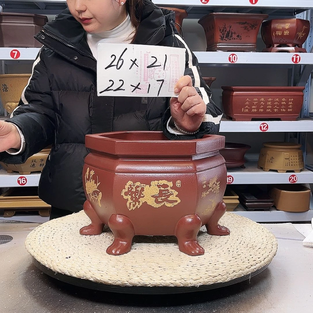 紫砂花盆紫砂花盆