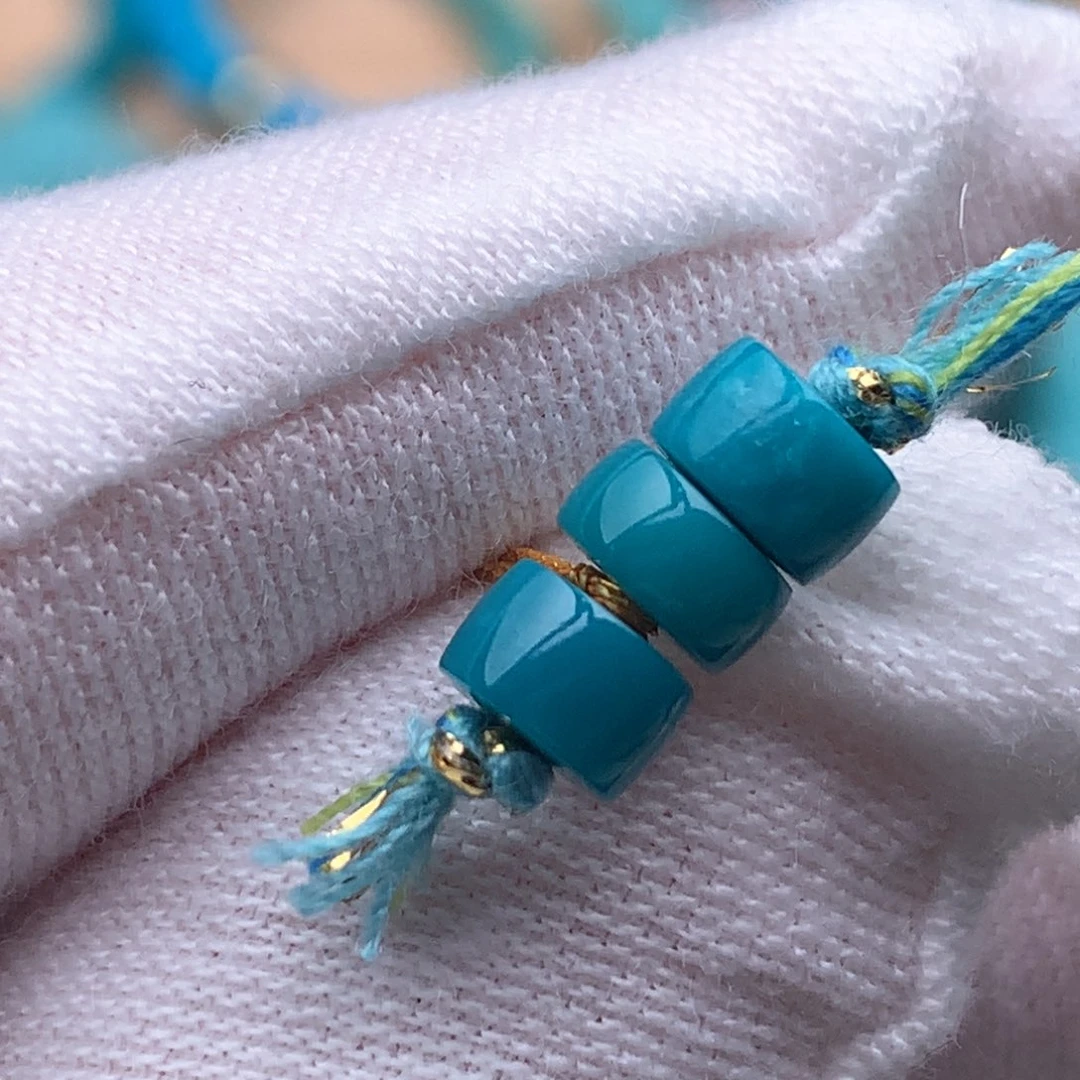 未镶嵌绿松石珠宝奇石5mm
