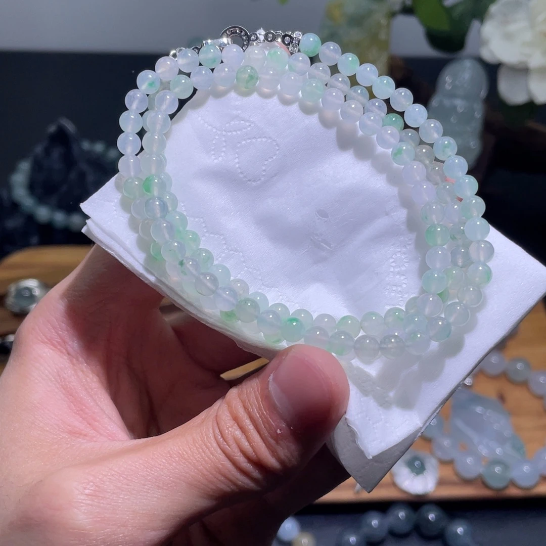 定制翡翠未镶嵌长串