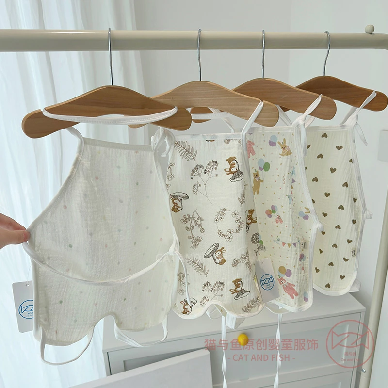 婴儿宝宝肚兜男童护肚子防着凉肚围小女童夏季薄款纯棉护脐带兜兜