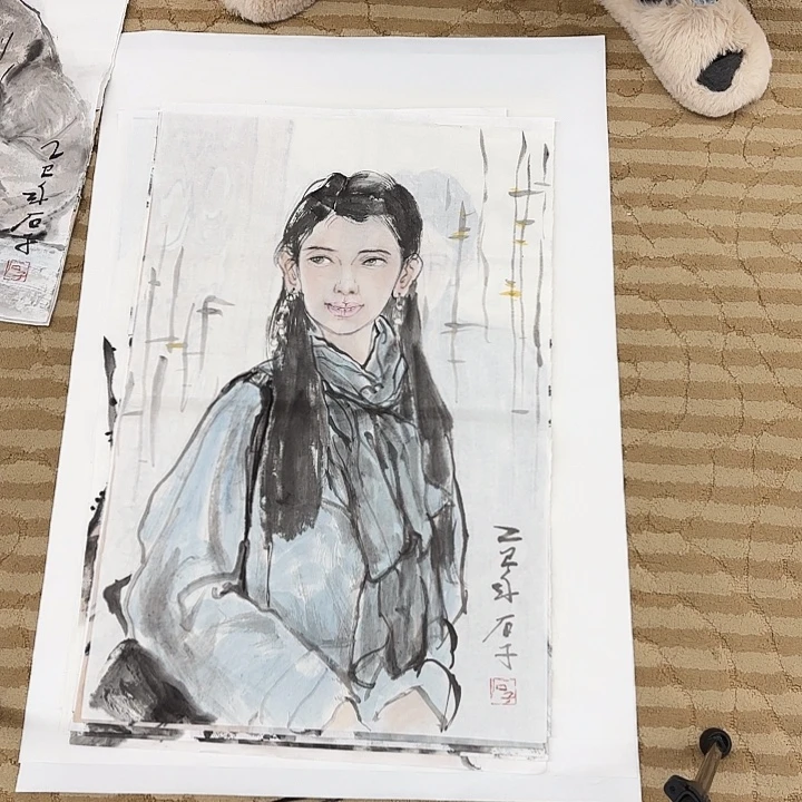 国画花鸟等多种鸟类的栖息