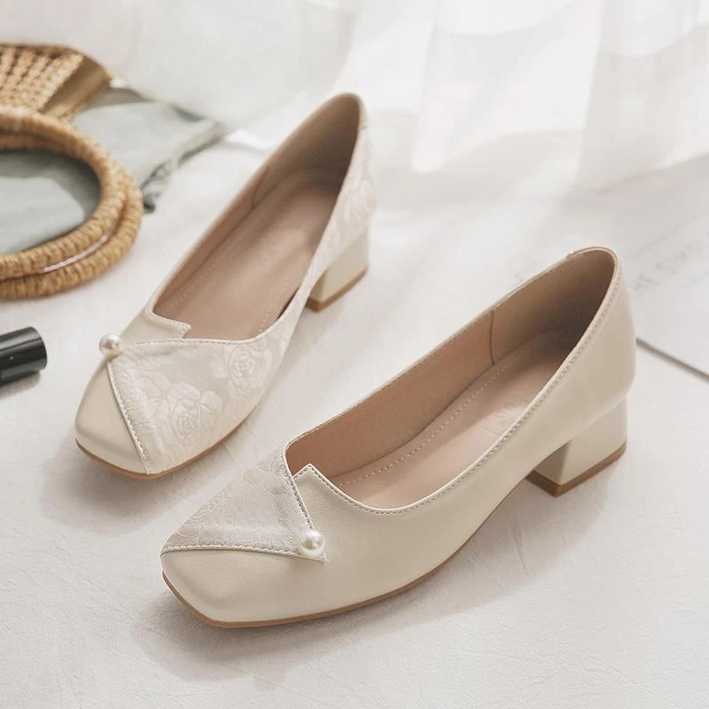 羊皮版~国风玛丽珍女鞋晚晚风温柔鞋配裙子法式仙女风旗袍单鞋女