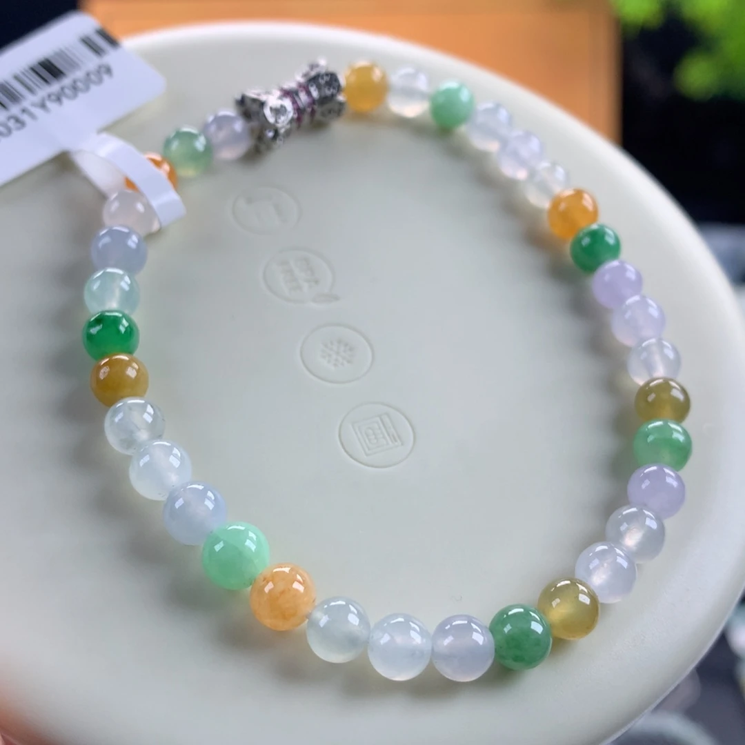 翡翠未镶嵌手链卡5