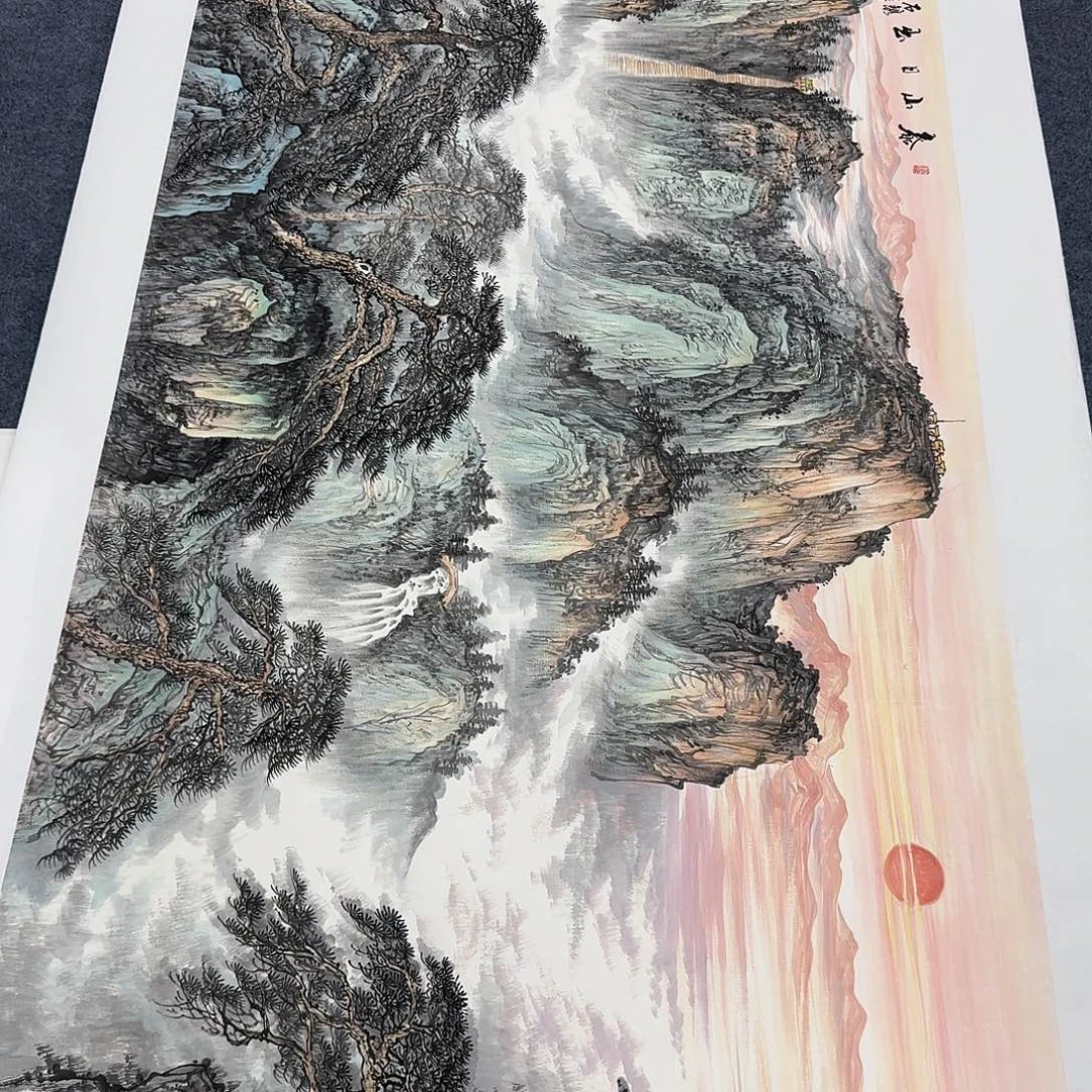 国画国画作品宣纸纯手绘