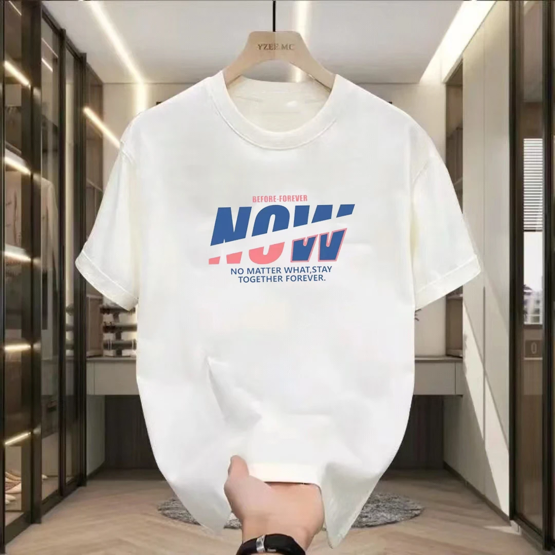 2025简约短袖男士运动百搭宽松休闲时尚圆领透气半袖T恤夏季男装