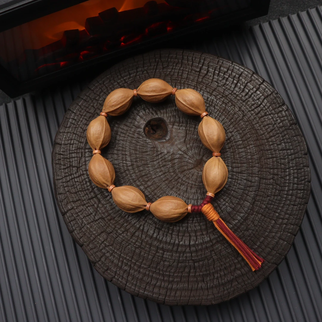 【坤灵造物】19MM启航版//正宗梅林铁核原生态橄榄核手工去霜手持