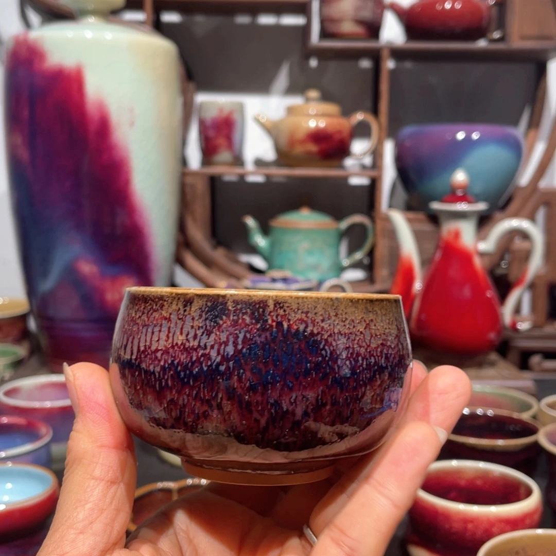 减***生中国神后钧瓷茶器