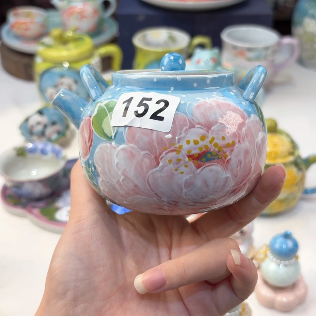 景德镇手绘高温釉下彩陶瓷茶具