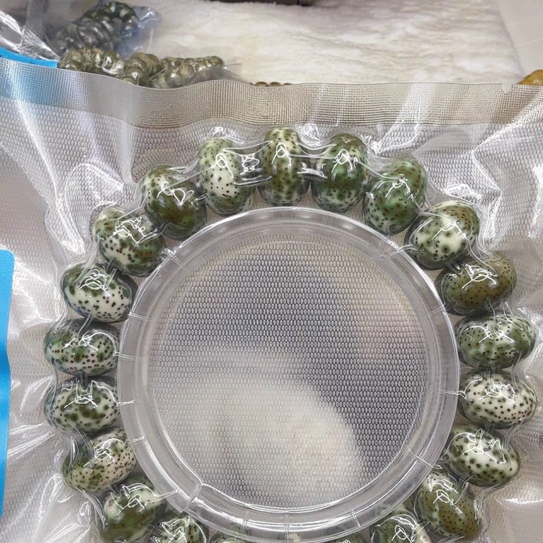 星月菩提手串86高端绿星月菩提单圈苹果园1.5