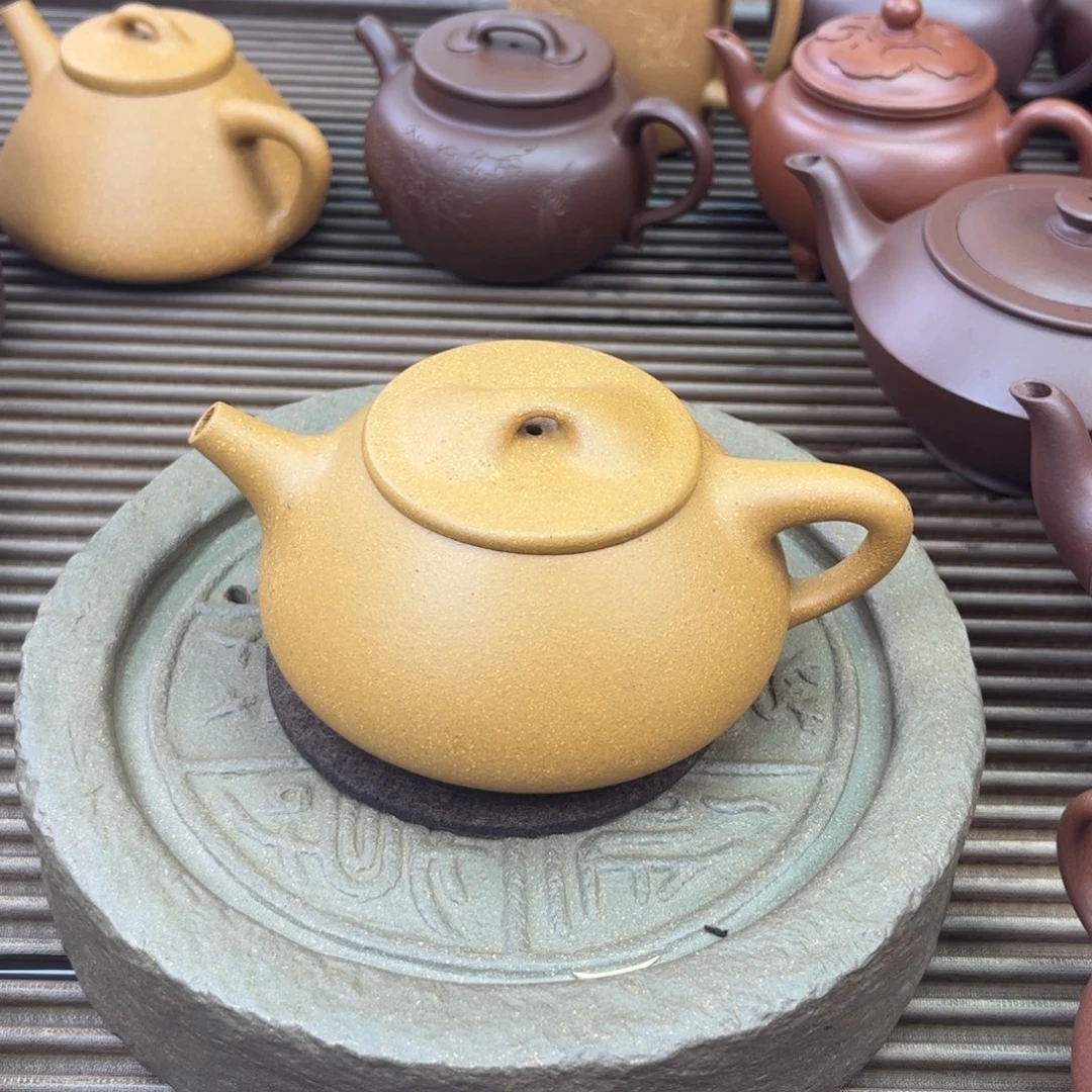 紫砂茶壶景舟石瓢 180c 本山段