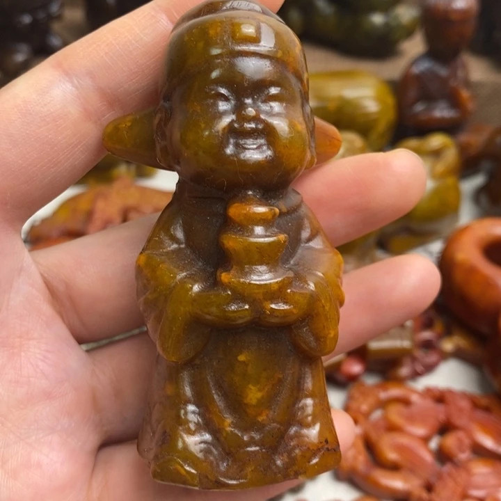 蛇纹石玉未镶嵌颈饰23
