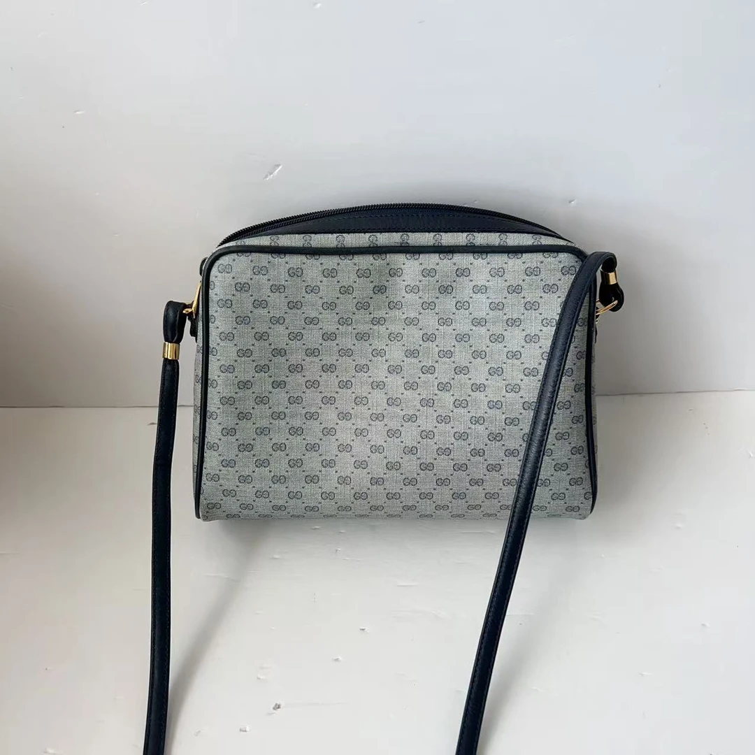 95新 GUCCI/古驰 古驰中古老花盒子百搭单肩包
