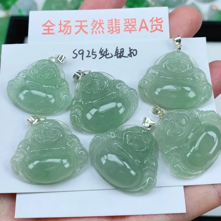 翡翠挂件银S925镶嵌多样性发其1