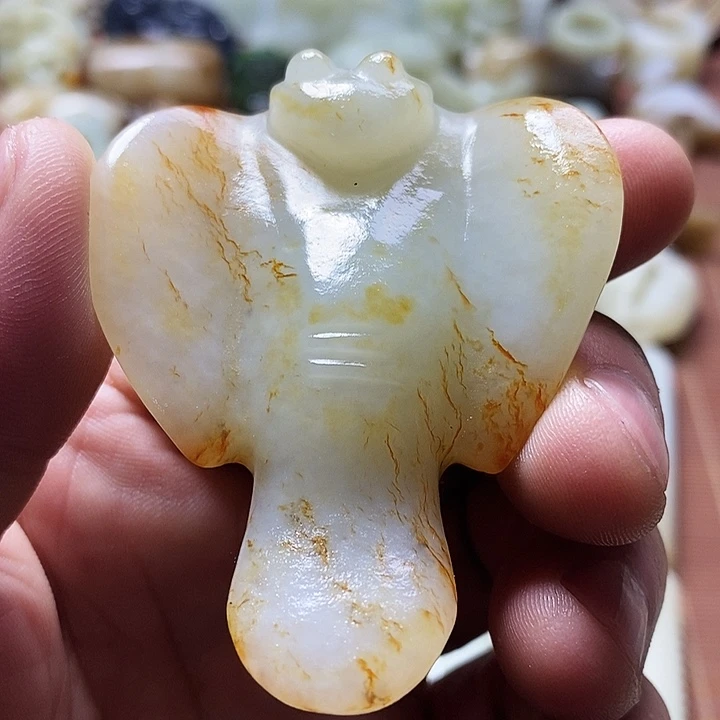 和田玉未镶嵌挂件